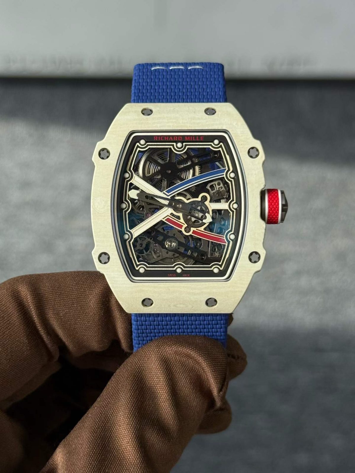 New arrival: Top customized Richard Mille RM67-02 “White France” – accurate milky yellow case
