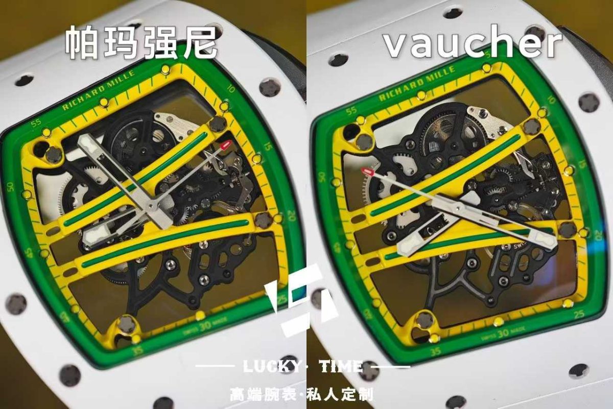 Richard Mille RM61-01 White Ceramic Green Track – Movement Comparison 🆚 Parmigiani vs. Vaucher