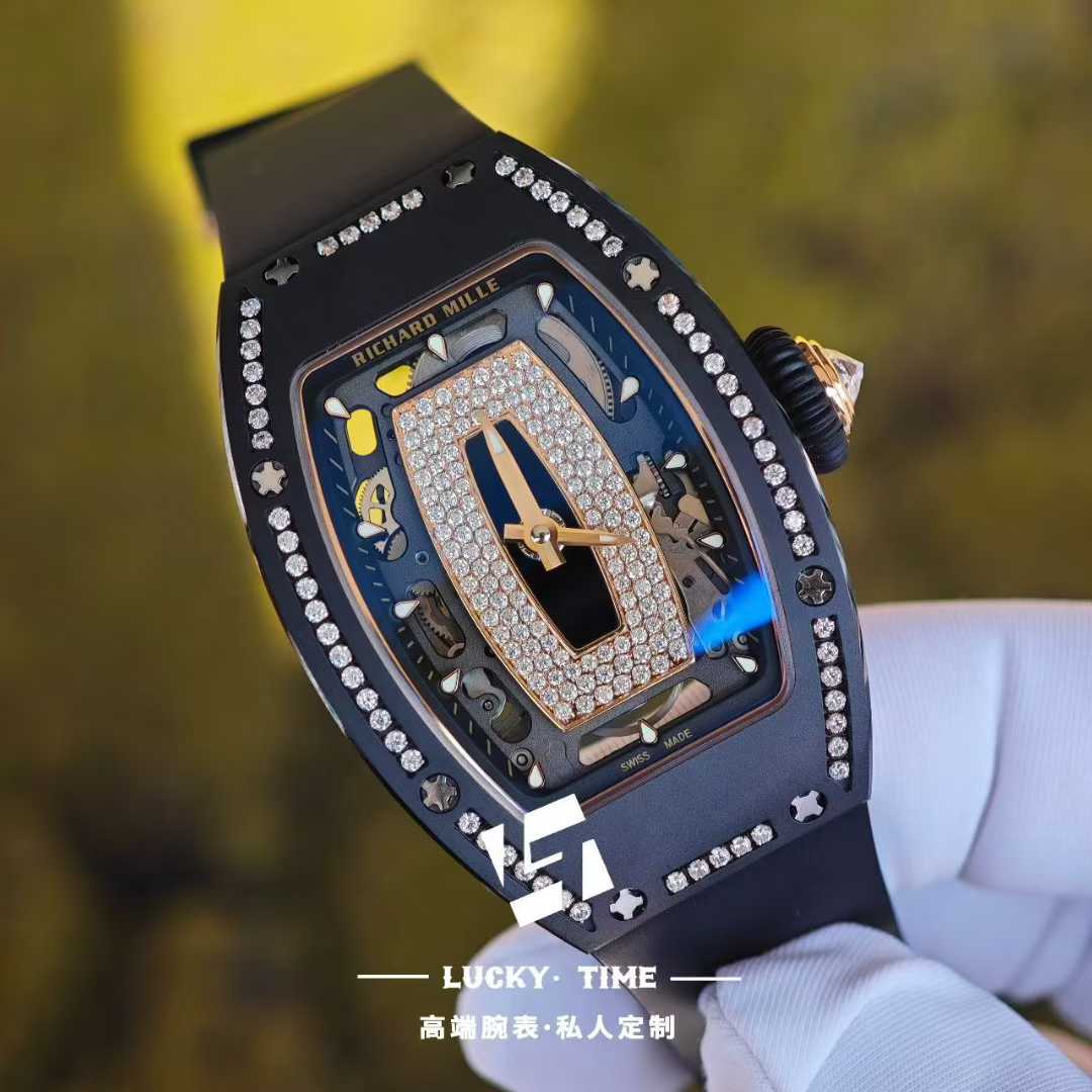 【Luckytime Customization】 Richard Mille RM07-01 Black Ceramic Ladies‘ Model