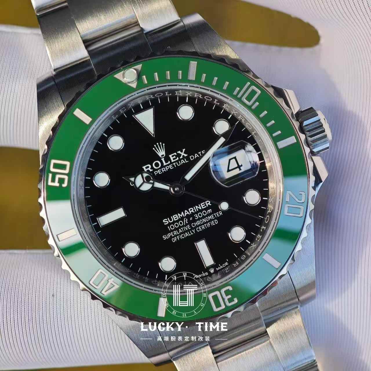 Luckytime Custom-Submariner 126610LV “Green Hulk” 41mm